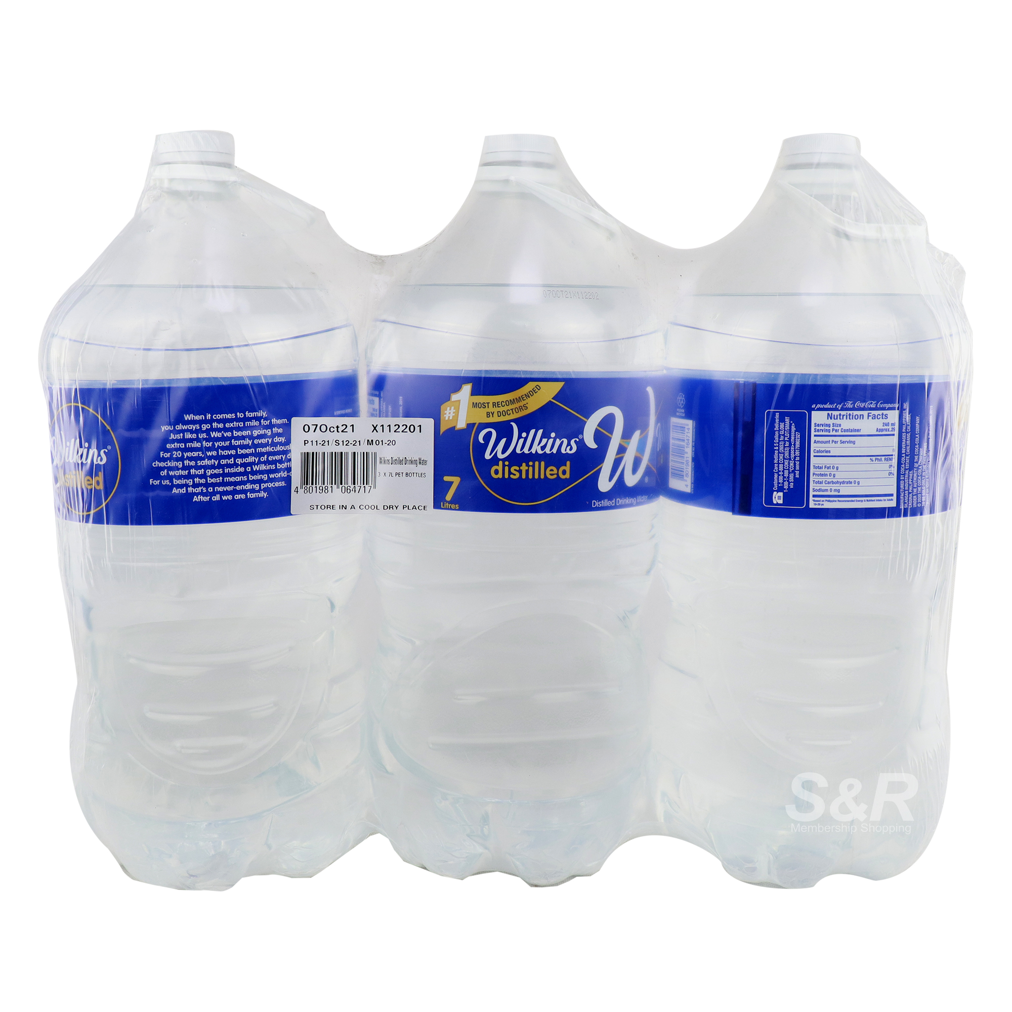 Wilkins Distilled Drinking Water 3 Bottles
